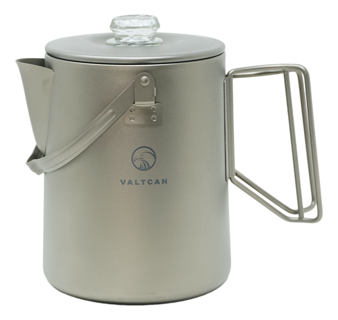 Valtcan Titanium Percolator Coffee Maker Pot 1.5L Filter Brew Ultralight Weight Kettle Camping Kettle 50.7 oz Capacity  395g