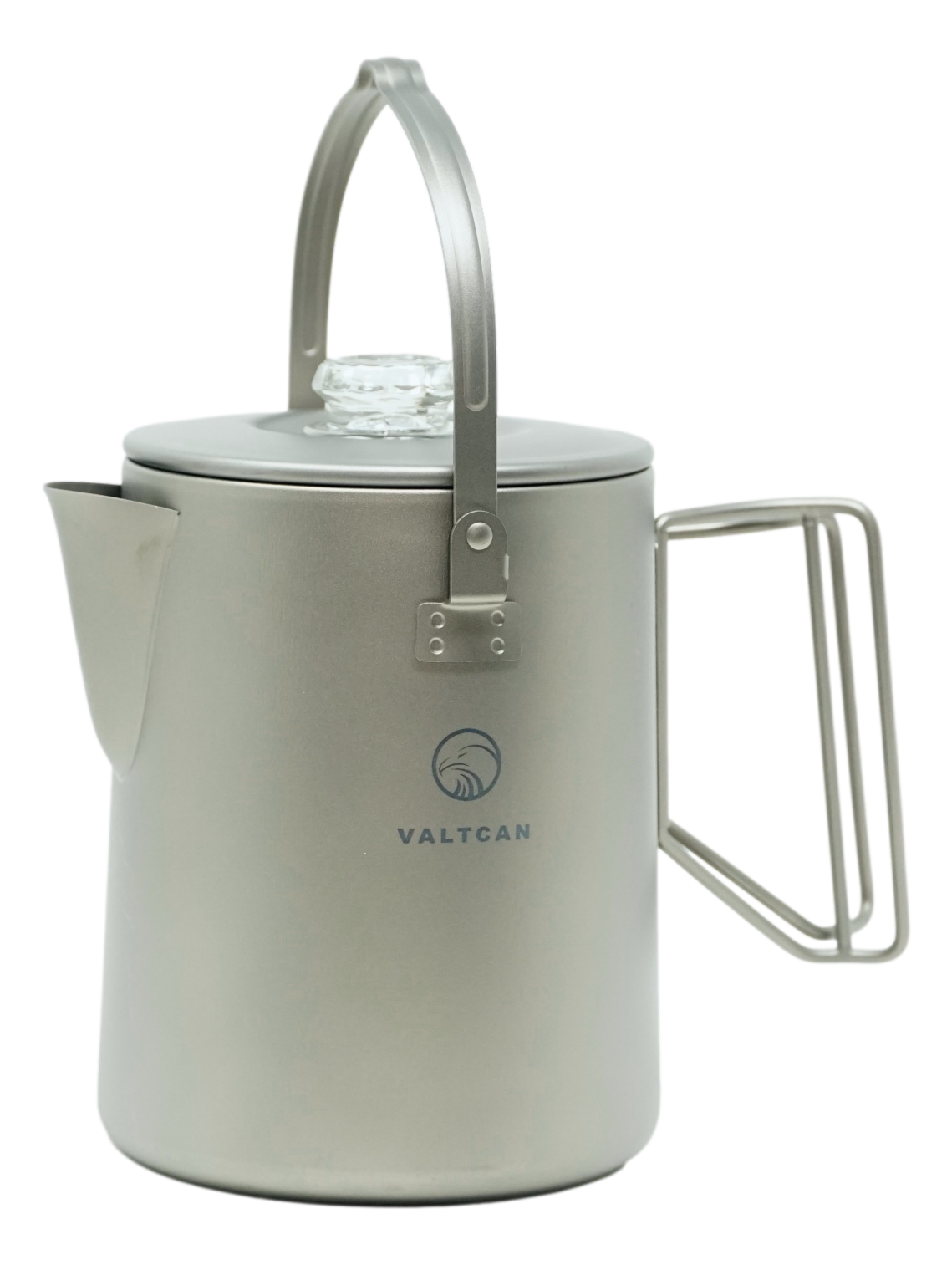 Valtcan Titanium Percolator Coffee Maker Pot 1.5L Filter Brew Ultralight Weight Kettle Camping Kettle 50.7 oz Capacity  395g