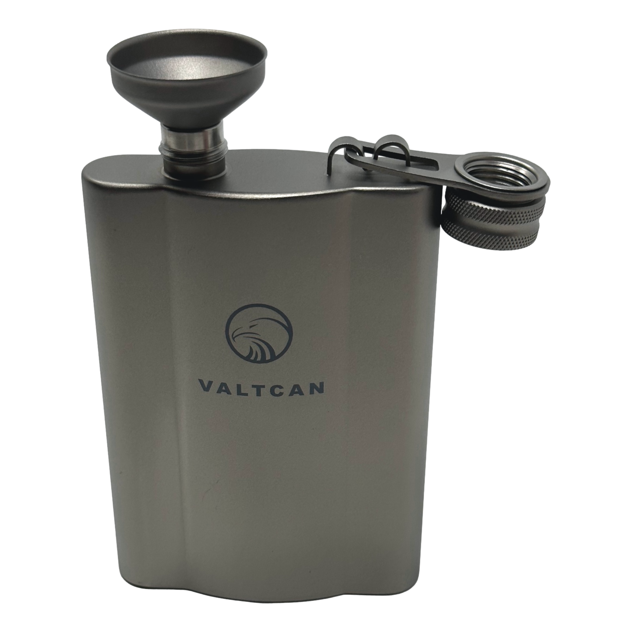 □Titanium Flask by YOSHINAGA チタンフラスク ヨシナガ スキットル 8oz(230cc) ボトル  現状品＠送料520円(5585-4)｜アルコールグッズ