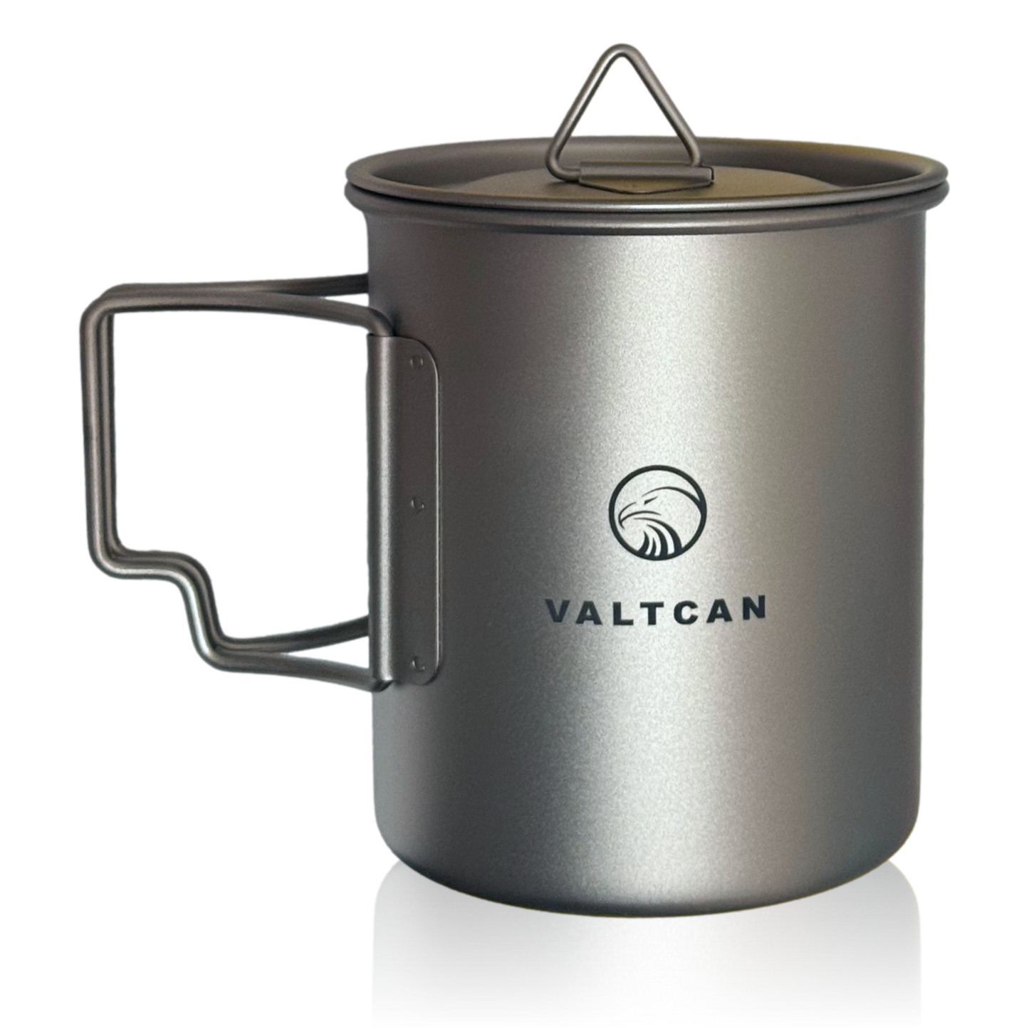 VALTCAN Titan-Campingbecher mit Deckel, 450 ml, 81 g 