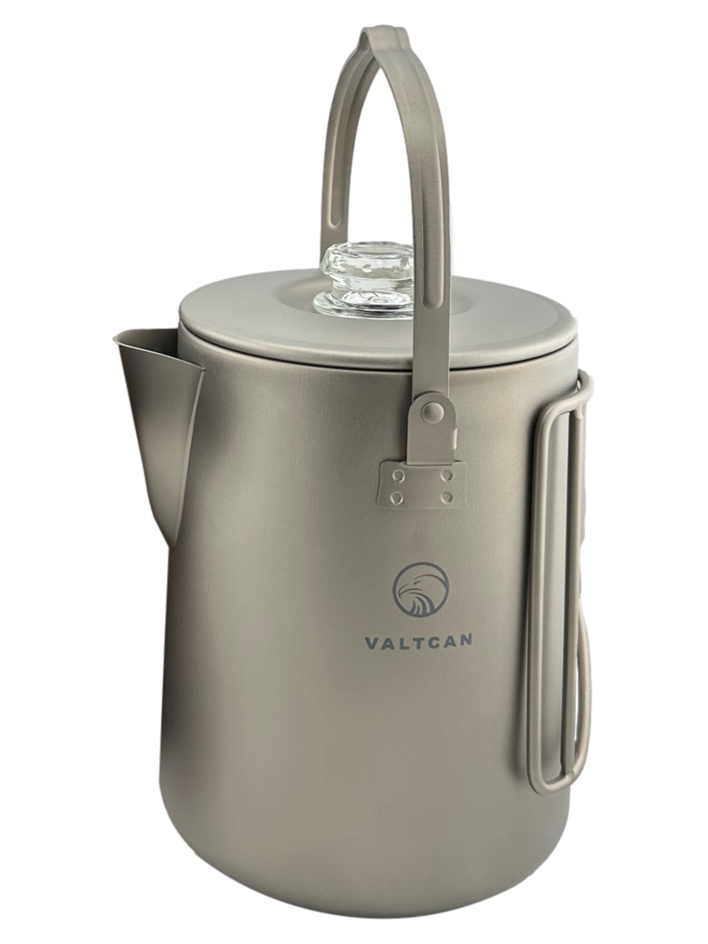 Valtcan Titanium Percolator Coffee Maker Pot 1.5L Filter Brew Ultralight Weight Kettle Camping Kettle 50.7 oz Capacity  395g