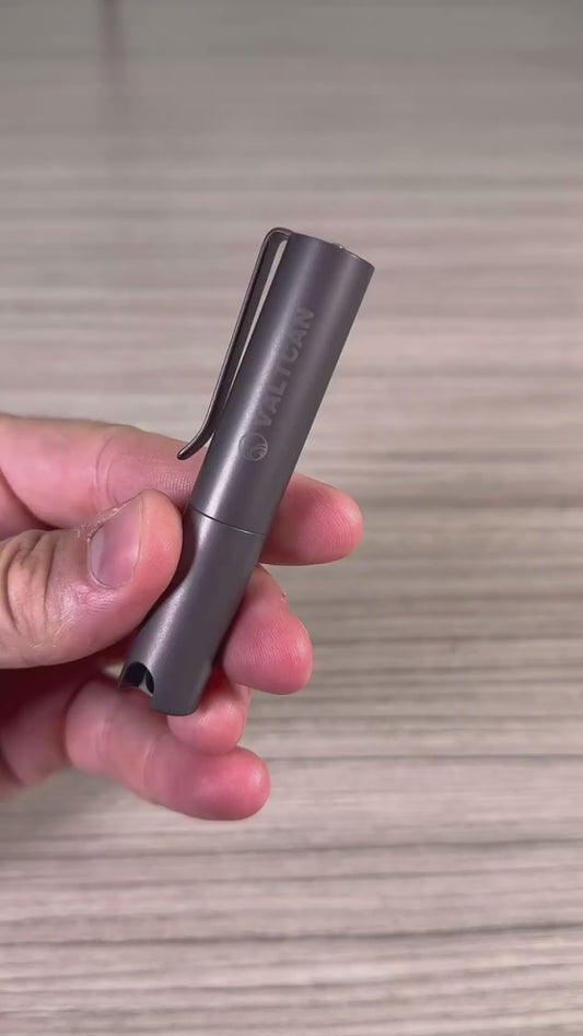 Valtcan Toothpick Holder Titanium Dispenser V3.1 Pill Canister Keychain Pocket Design 35g