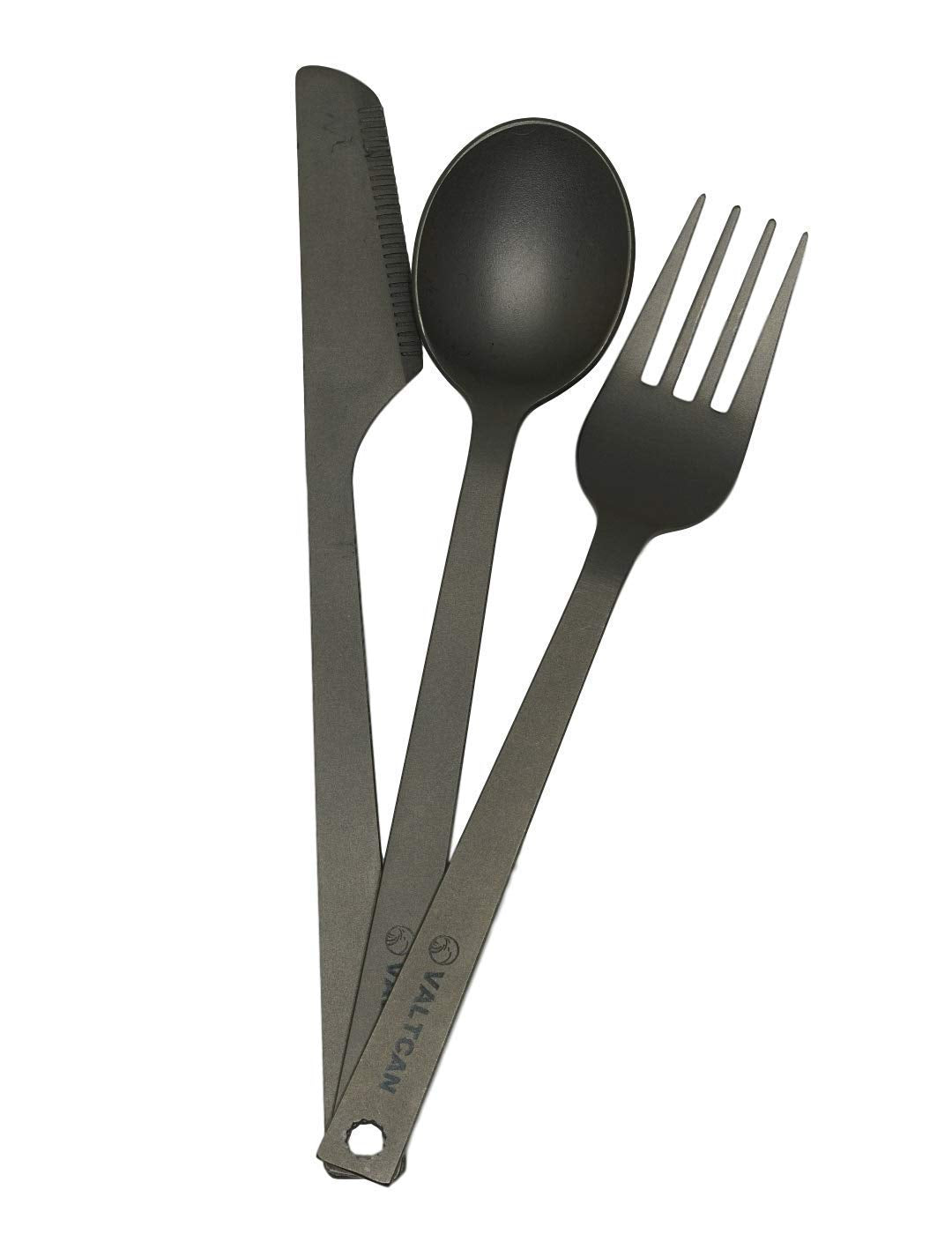 Aluminum Cutlery Made from Bombshells (Spoon, Fork, Knife) Set of 3 -  TaiBaan