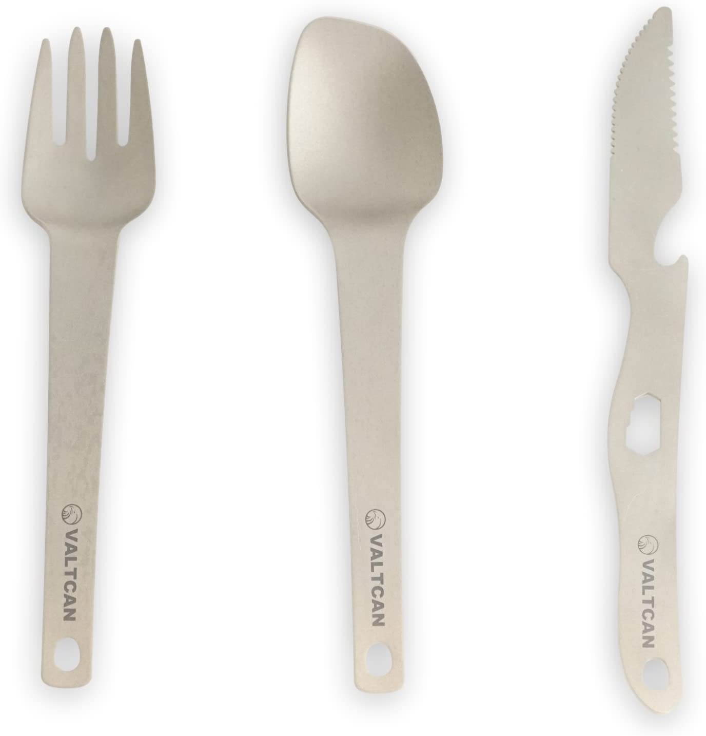 Titanium 3-Piece Cutlery Set (Knife, Fork and Spoon)