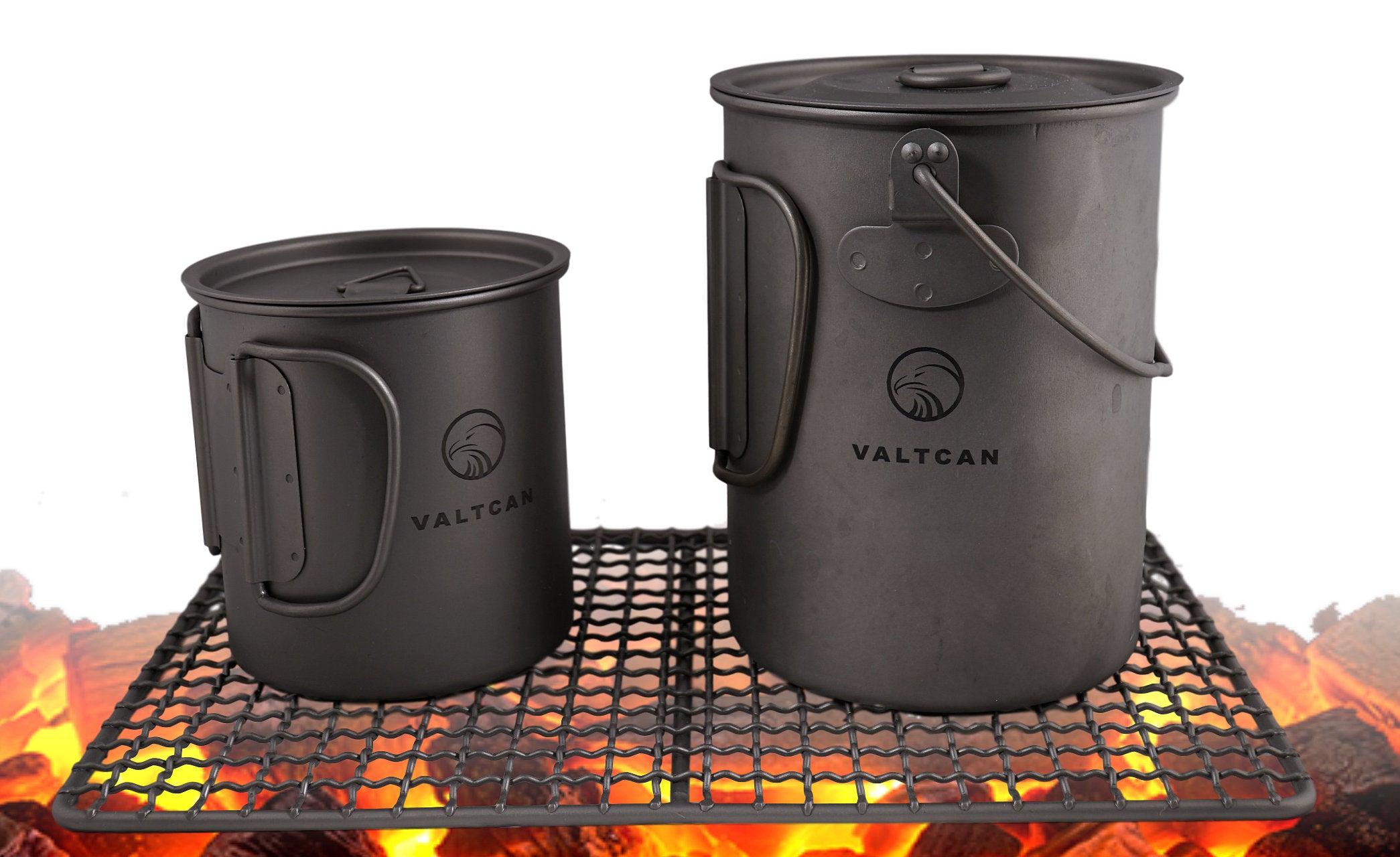 Valtcan Thunderbolt Titanium 900ml Pot Mug 34 fl oz Coffe Cup with Lid